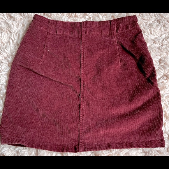 Burgundy Pencil Skirt - Picture 3 of 3